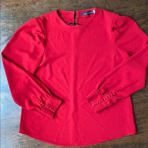 Zara Woman red blouse
